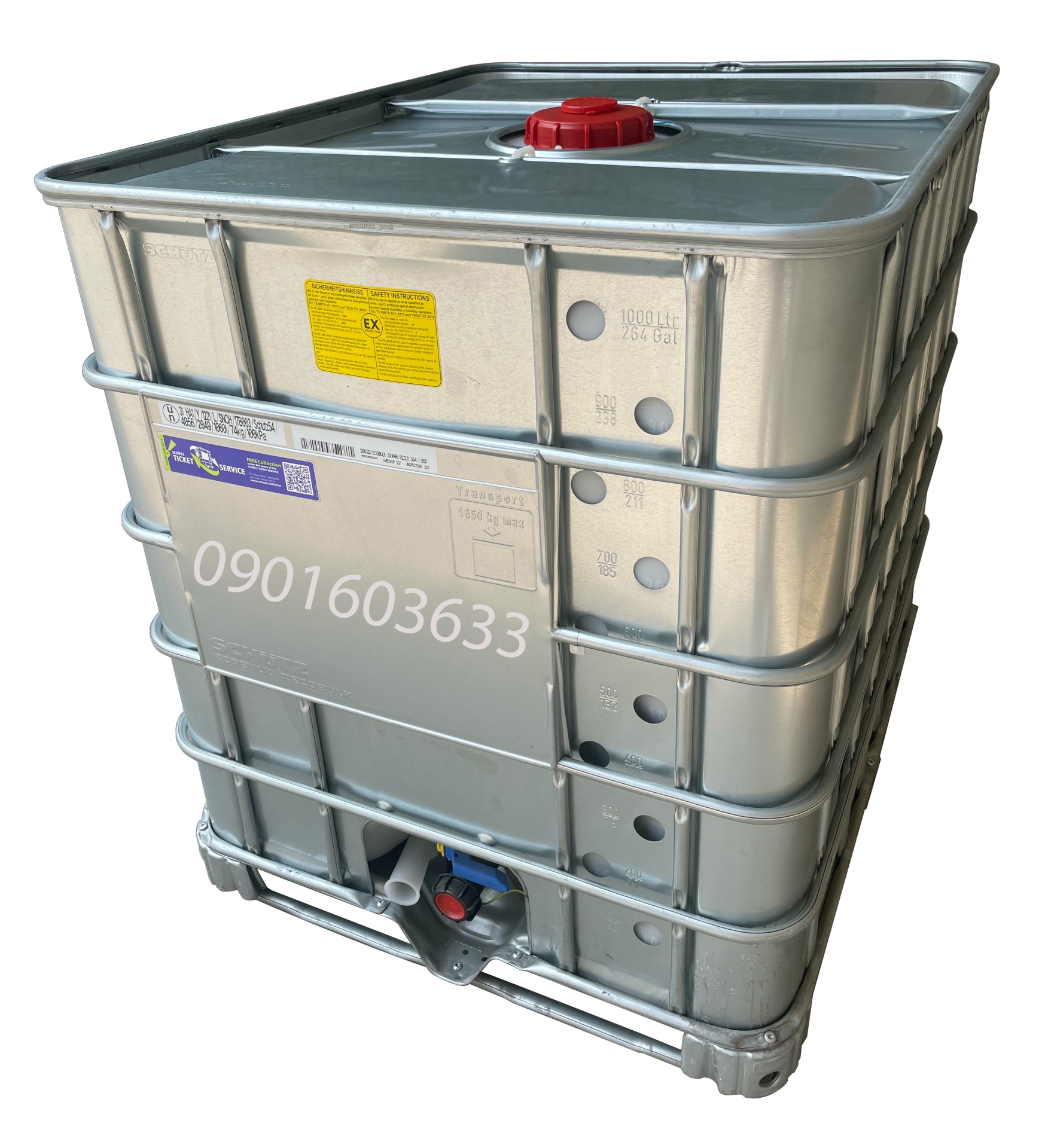 Những lưu ý quan trọng khi sử dụng Tank IBC 1000 lít đựng hóa hóa chất